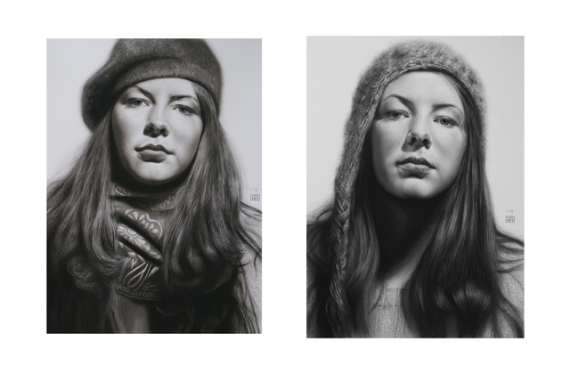 Kate Diptych Drawing