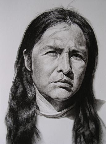 Charcoal Drawing of Deryl Luijan