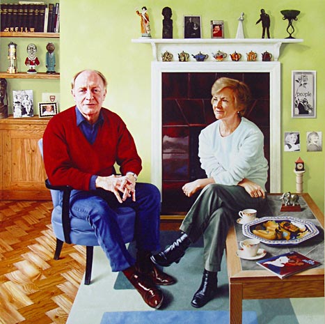 portrait of Niel and Glenys Kinnock by Andrew Tift