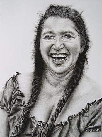 Charcoal Drawing of Ria